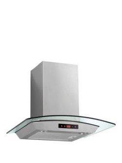 Baumatic Btc6750Gl 60Cm Glass Chimney Cooker Hood - Stainless Steel